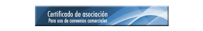 Certificado asociación uso convenios comerciales